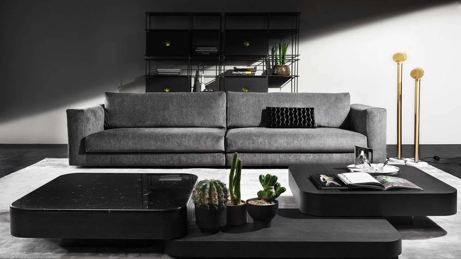 Tavolino Quadri Tondo in marmo o legno di Vibieffe