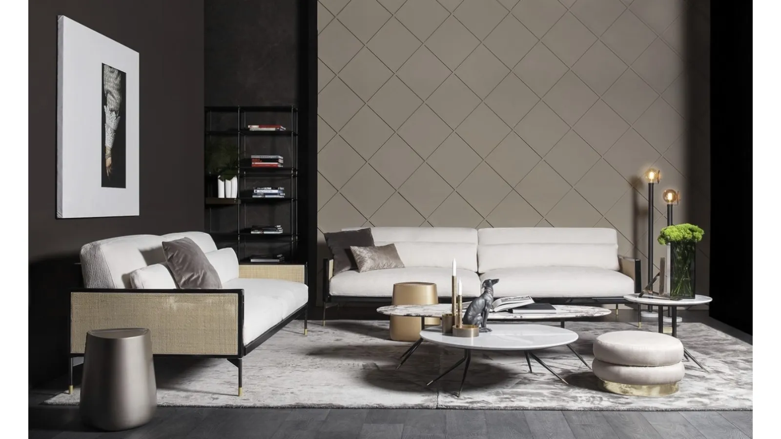 Tavolino in marmo Swing di Vibieffe