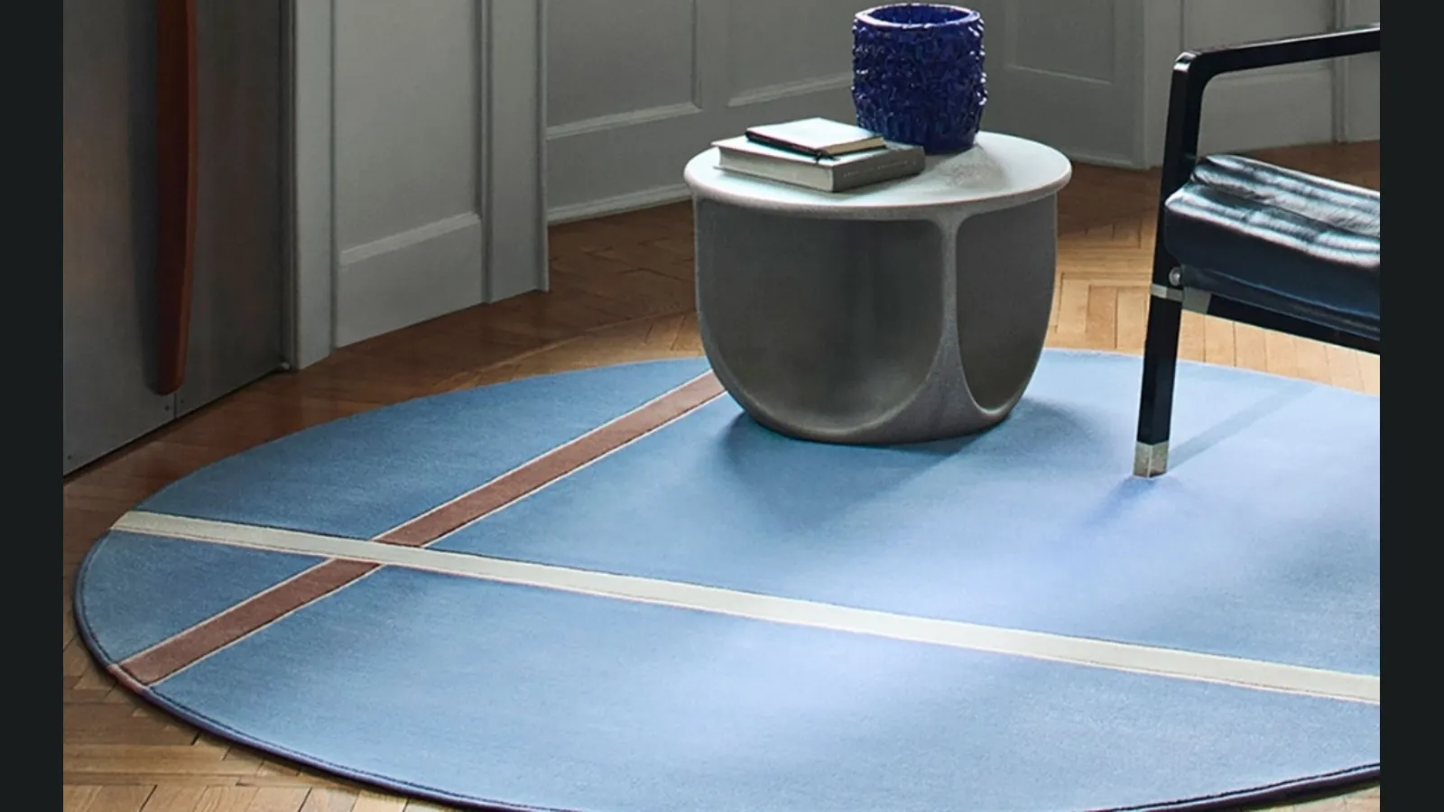 Tappeto rotondo Vortex di Besana Moquette