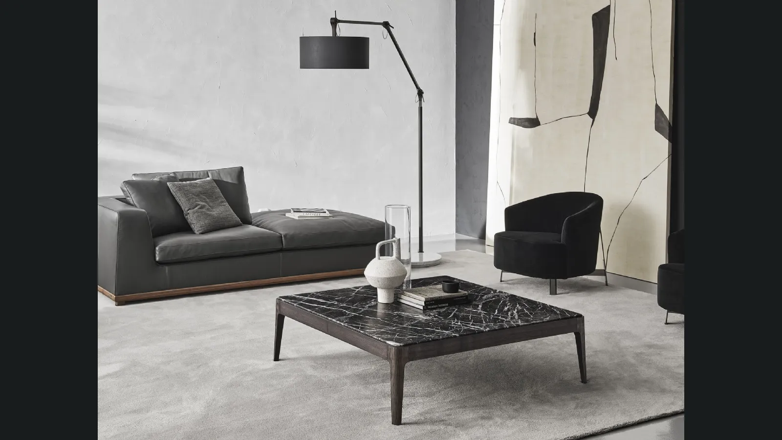 Tavolini con piano in marmo Ziggy di Porada