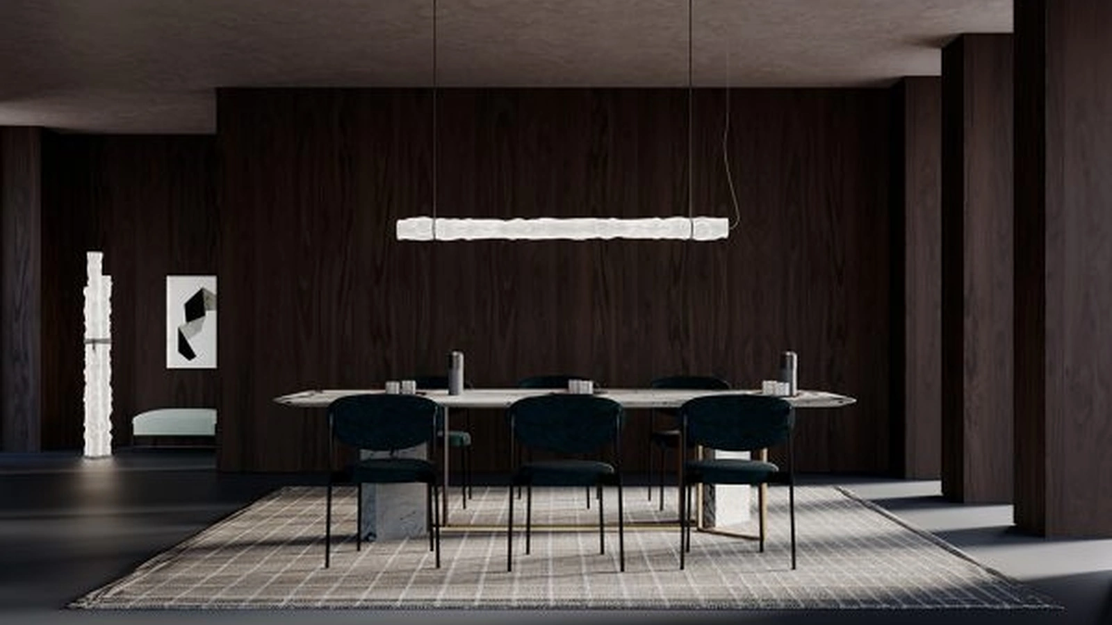 Lampada a sospensione Baggy in policarbonato di Contardi