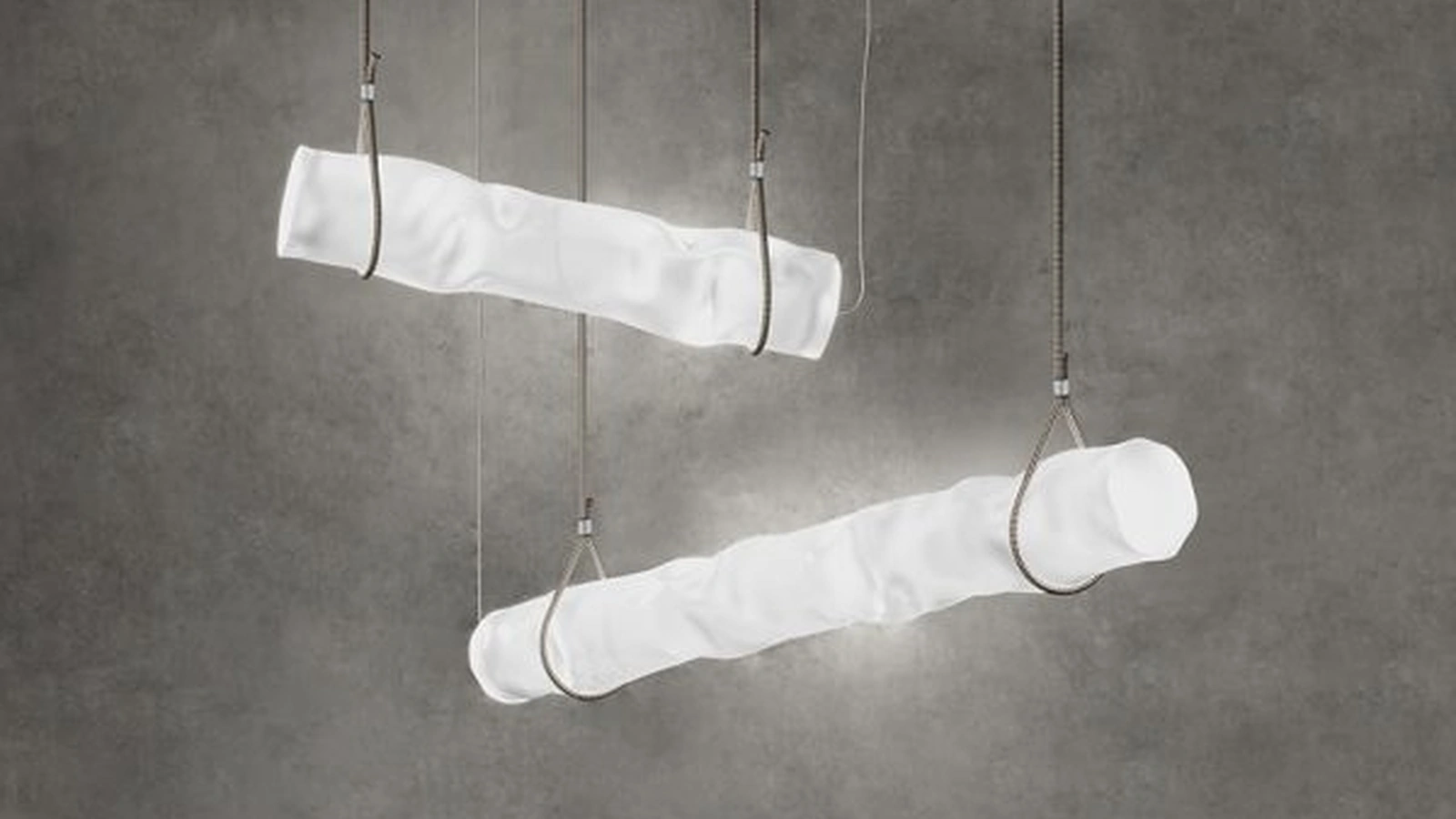 Lampada a sospensione Baggy in policarbonato di Contardi