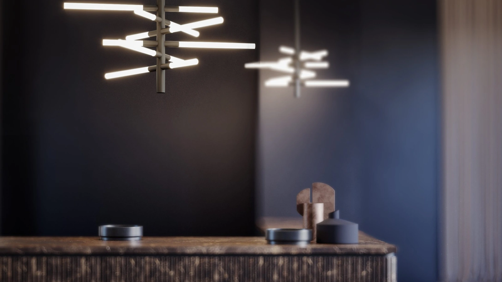 Lampada a sospensione Bianca Double di Contardi