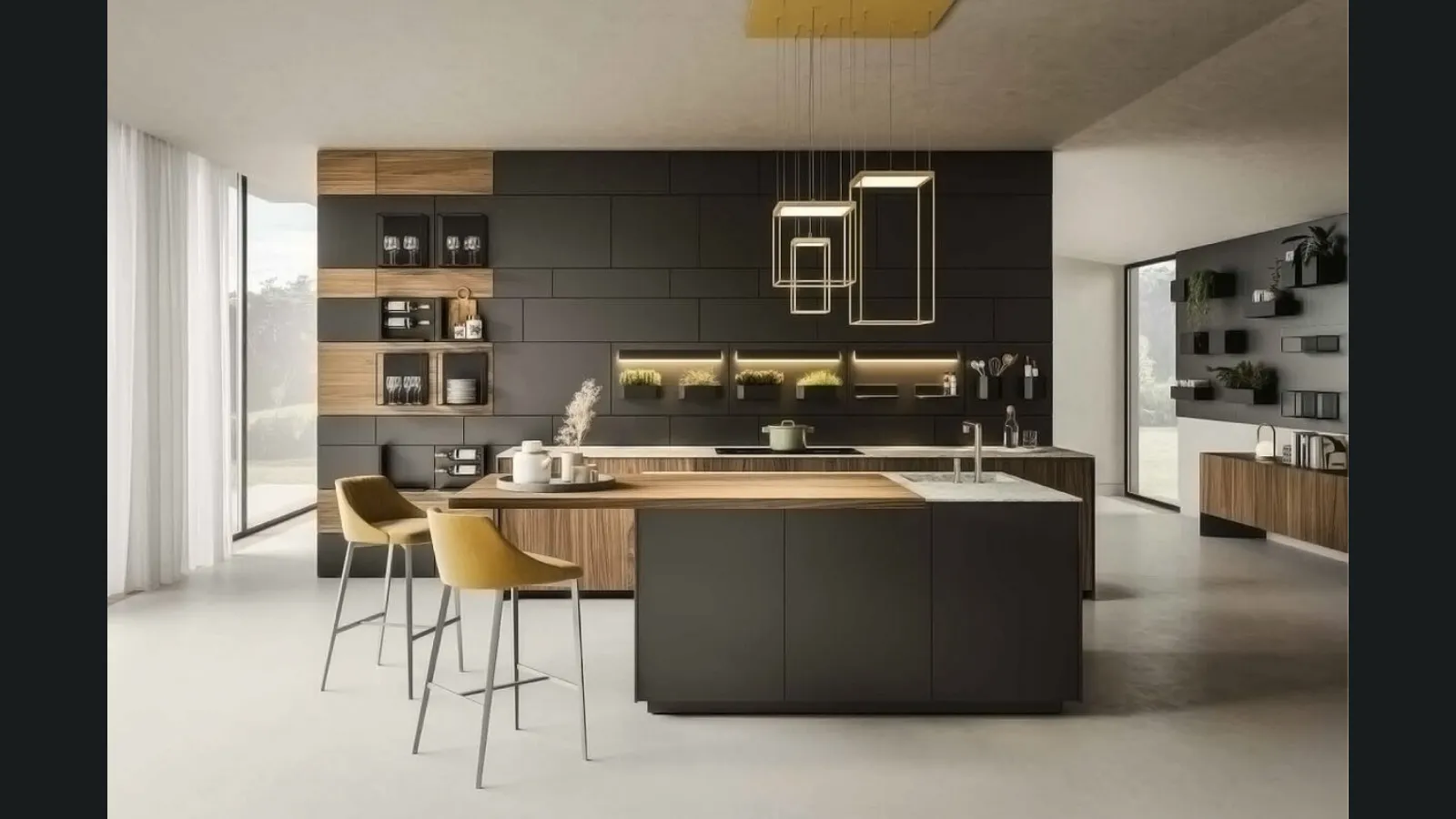 Lampada a sospensione Brassie in metallo di Ronda Design