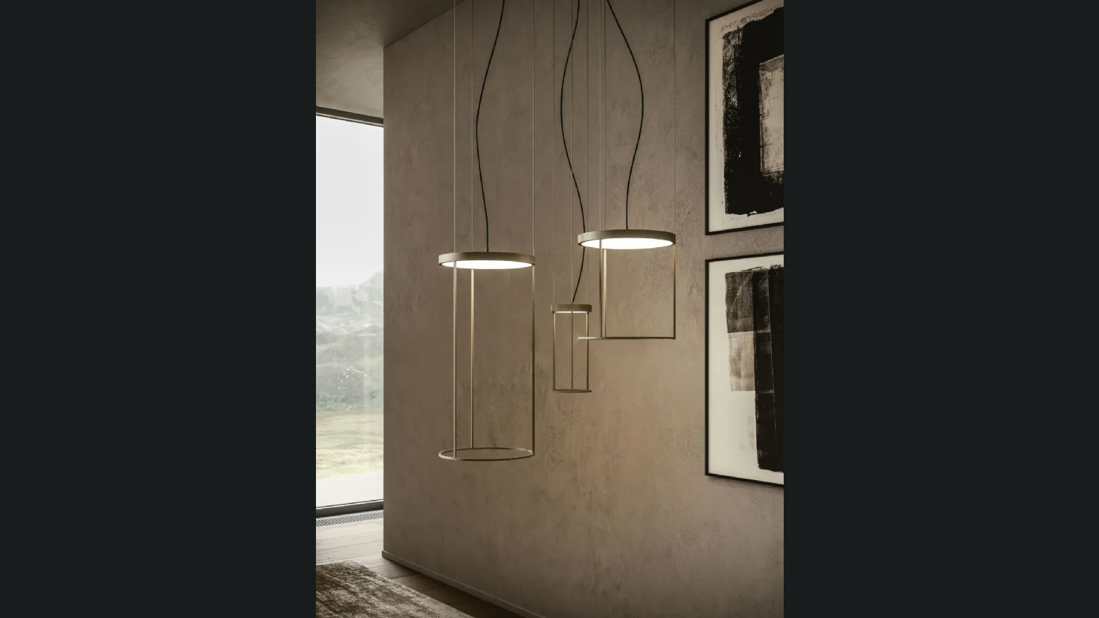 Lampada a sospensione Brassie Round di Ronda Design