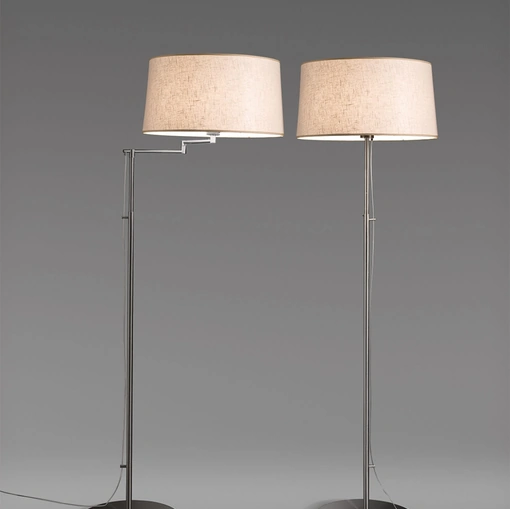 Lampada da terra Bridget in tessuto e metallo di Pentalight