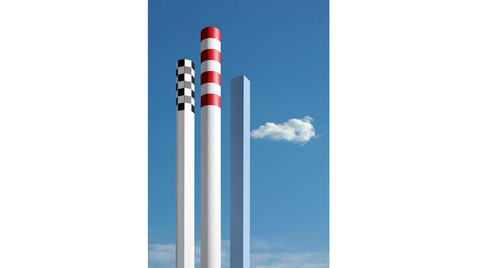 Lampada da terra in alluminio a luce indiretta Ciminiere d'Italia di Rotaliana