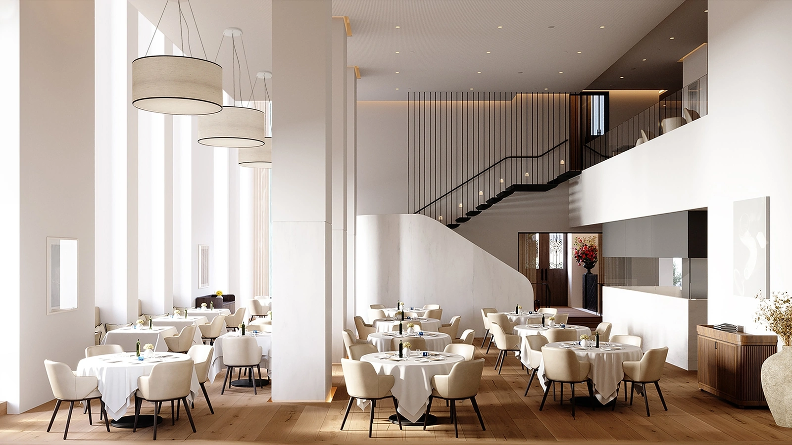 Lampada a sospensione Circus in tessuto di Contardi