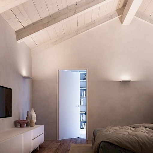 Lampada da parete super piatta con scheda led CM2 di Rotaliana