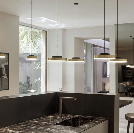 Lampada a sospensione Discus di Contardi