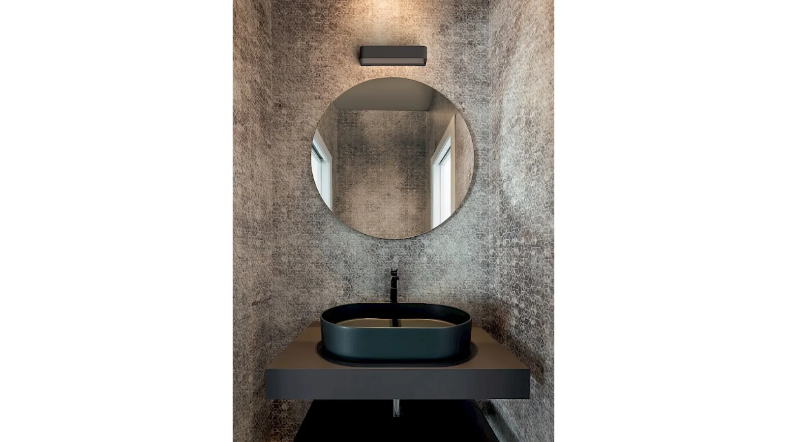 Lampada da parete in alluminio Frame di Rotaliana