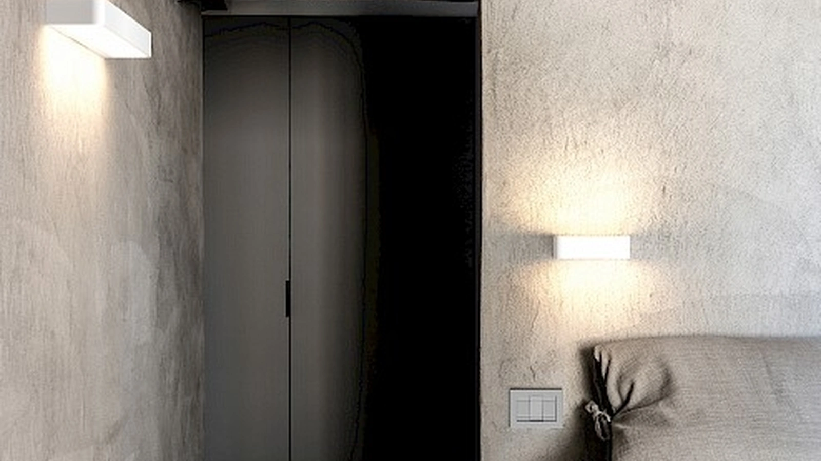 Lampada da parete in alluminio Frame di Rotaliana