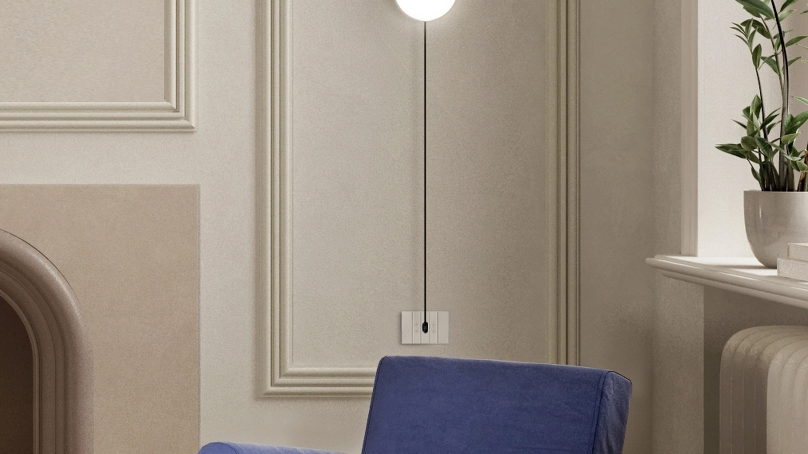 Lampada modulare Kiki in metallo e vetro di Contardi