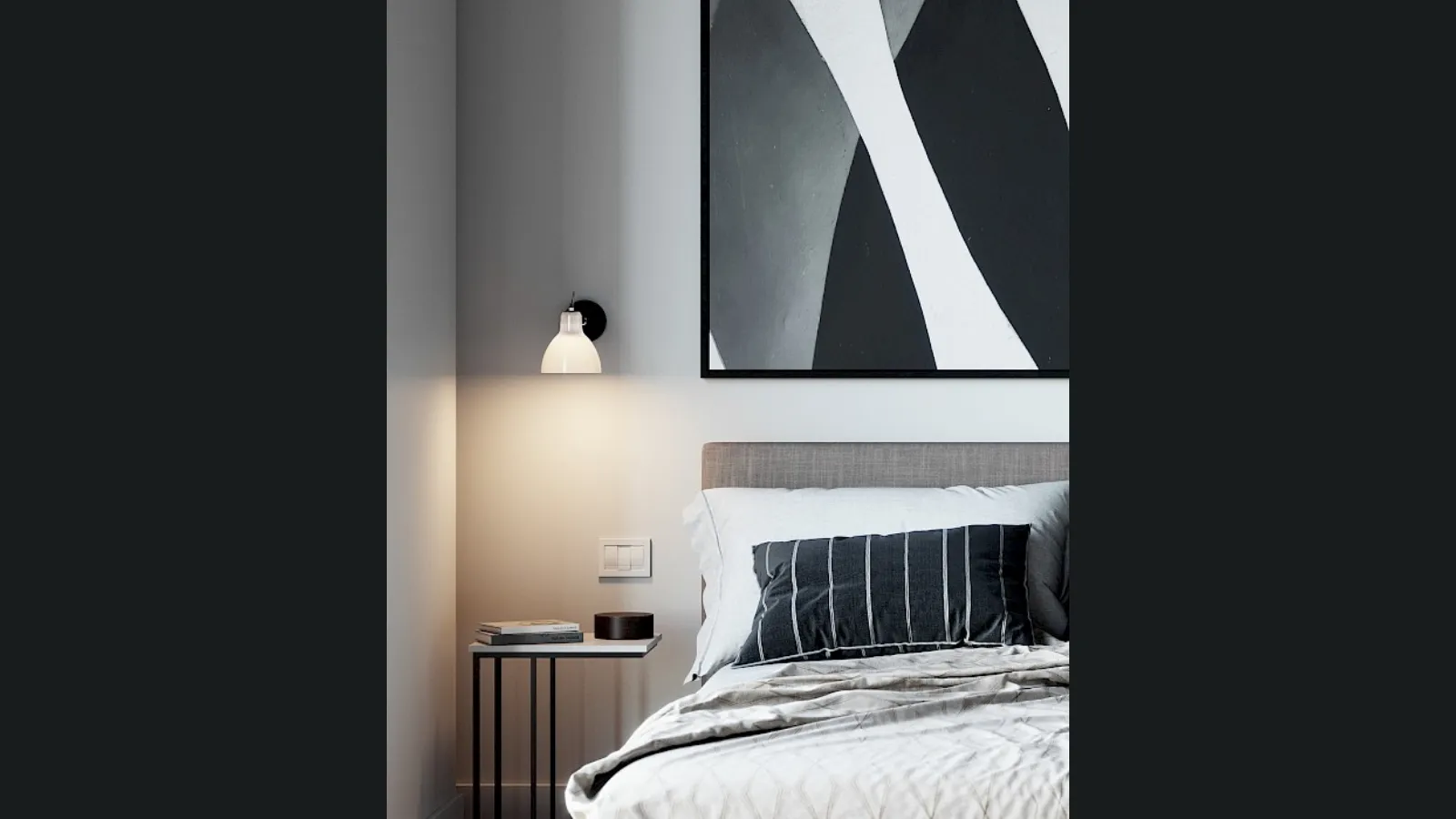 Lampada da parete con diffusore in vetro Luxy di Rotaliana