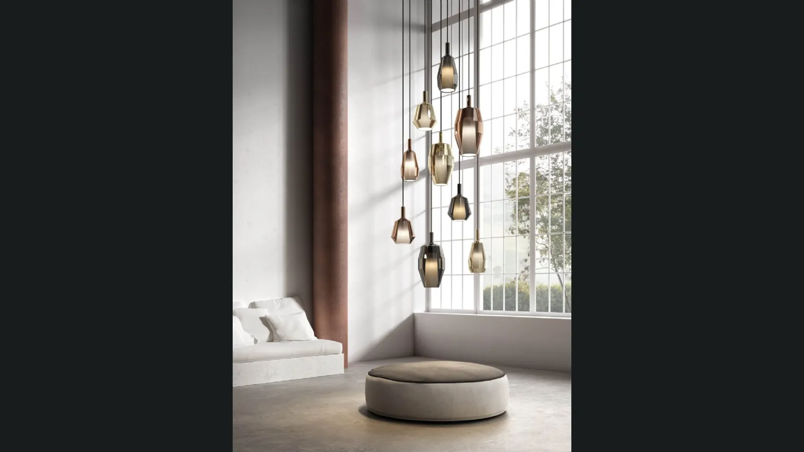 Lampada a sospensione Mom Glossy di Pentalight