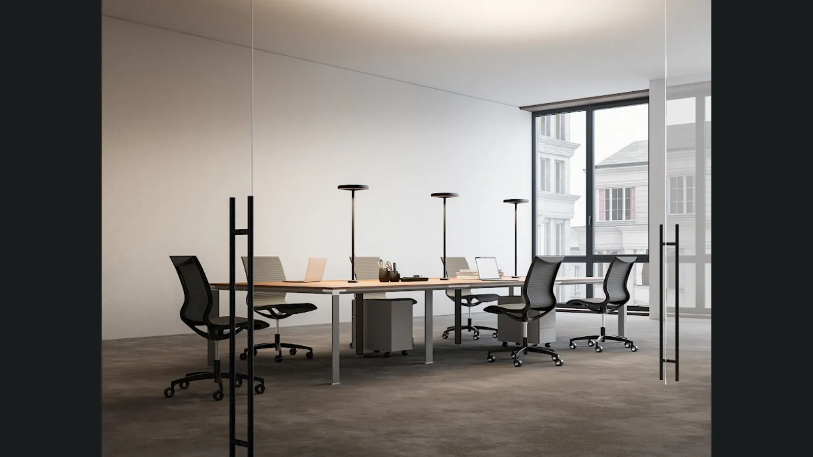 Lampada da tavolo di design in metallo Sol di Rotaliana