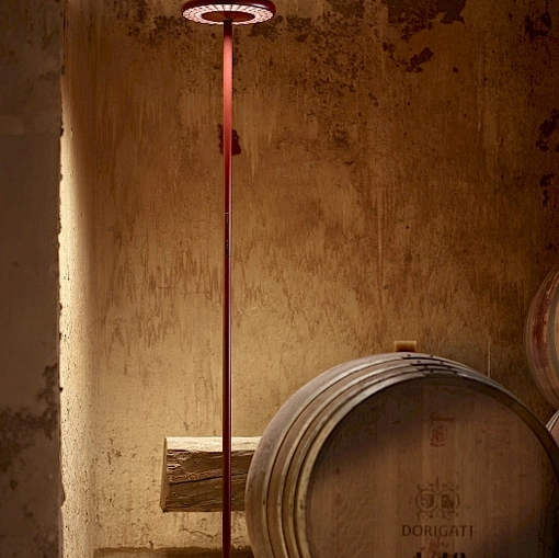 Lampada da terra Sol Rossomosto di Rotaliana