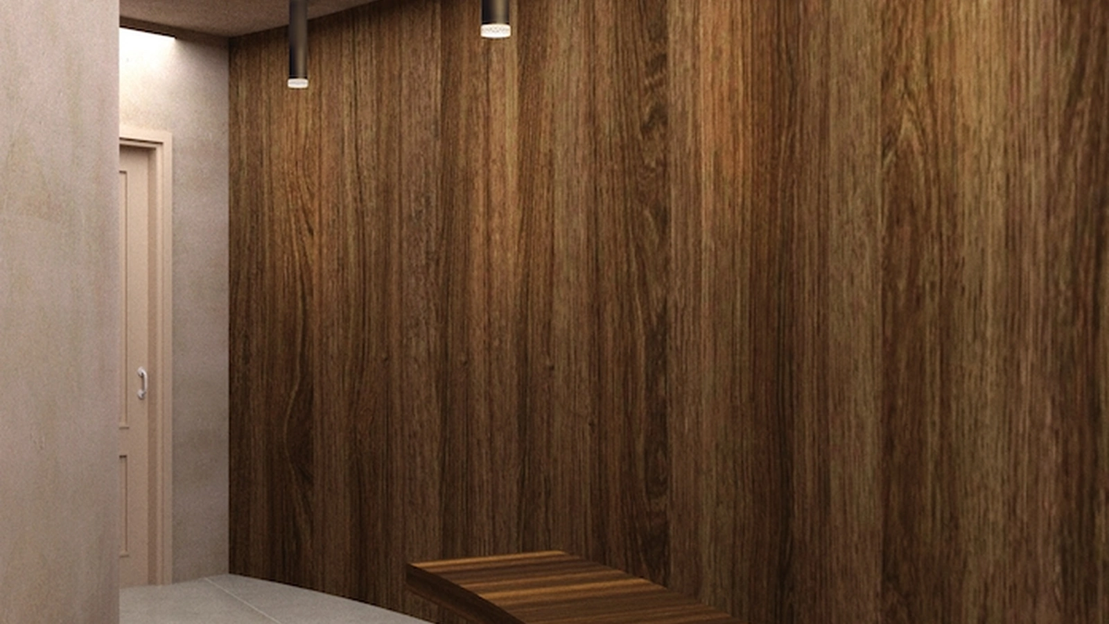 Lampada a soffitto Solitario di Contardi