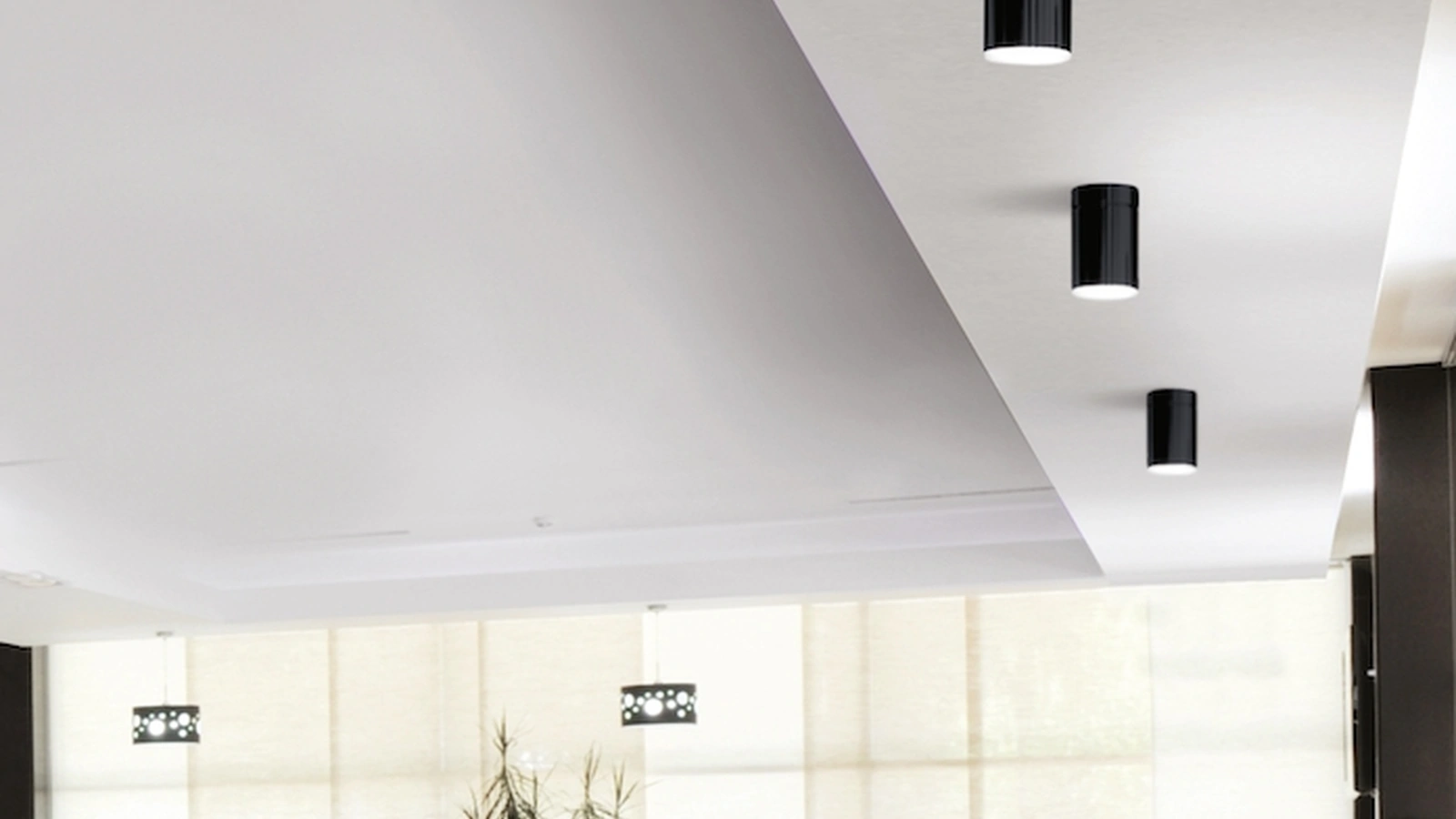 Lampada a soffitto Solitario di Contardi