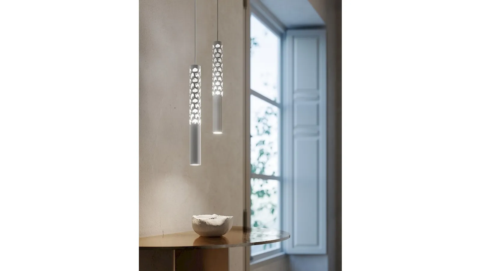 Lampada a sospensione Squiggle di Rotaliana