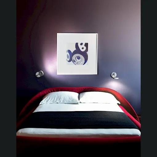 Lampada da parete in alluminio verniciato bianco String di Rotaliana