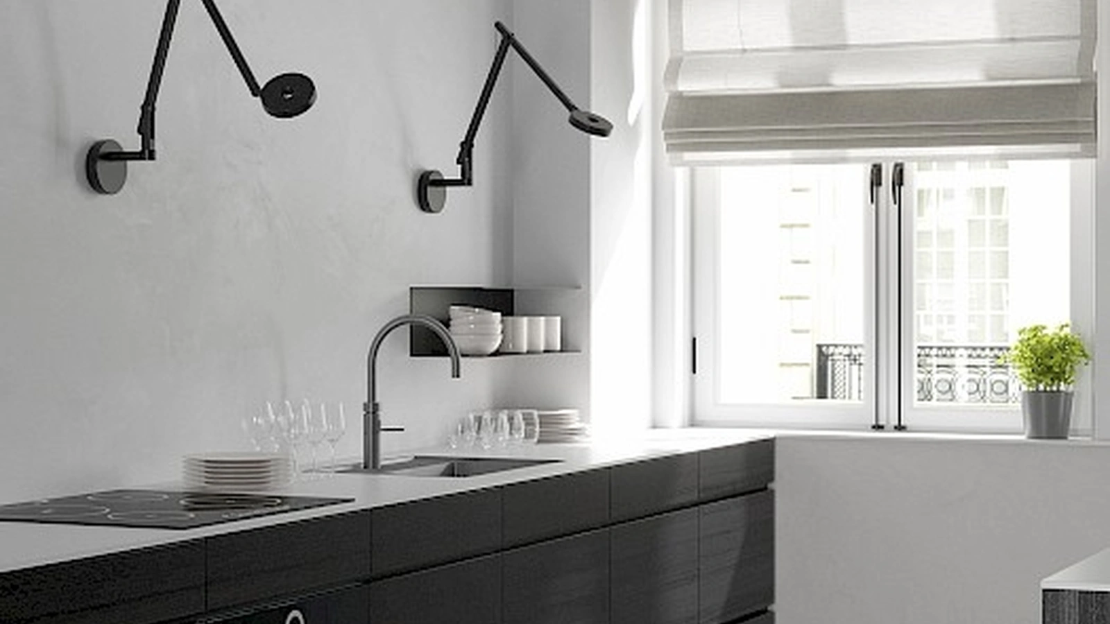 Lampada da parete String mini di Rotaliana