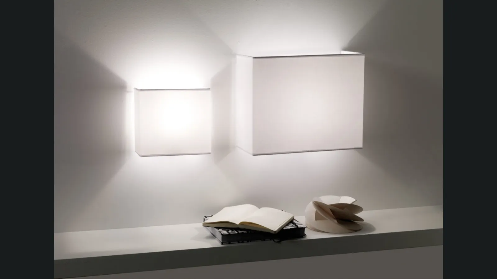 Lampada da parete in tessuto Vanity Applique di Pentalight