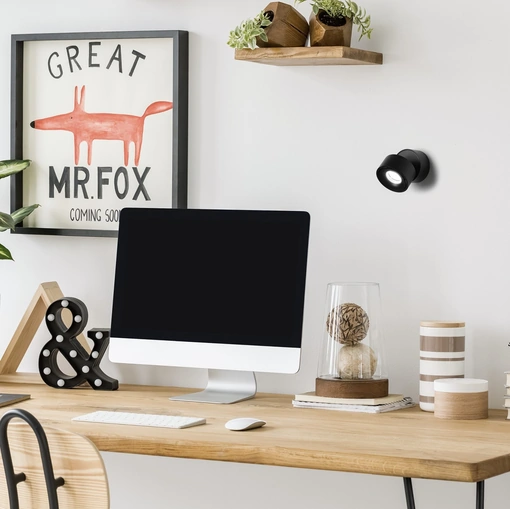 Lampada da parete in alluminio orientabile Cyber di Vivida International