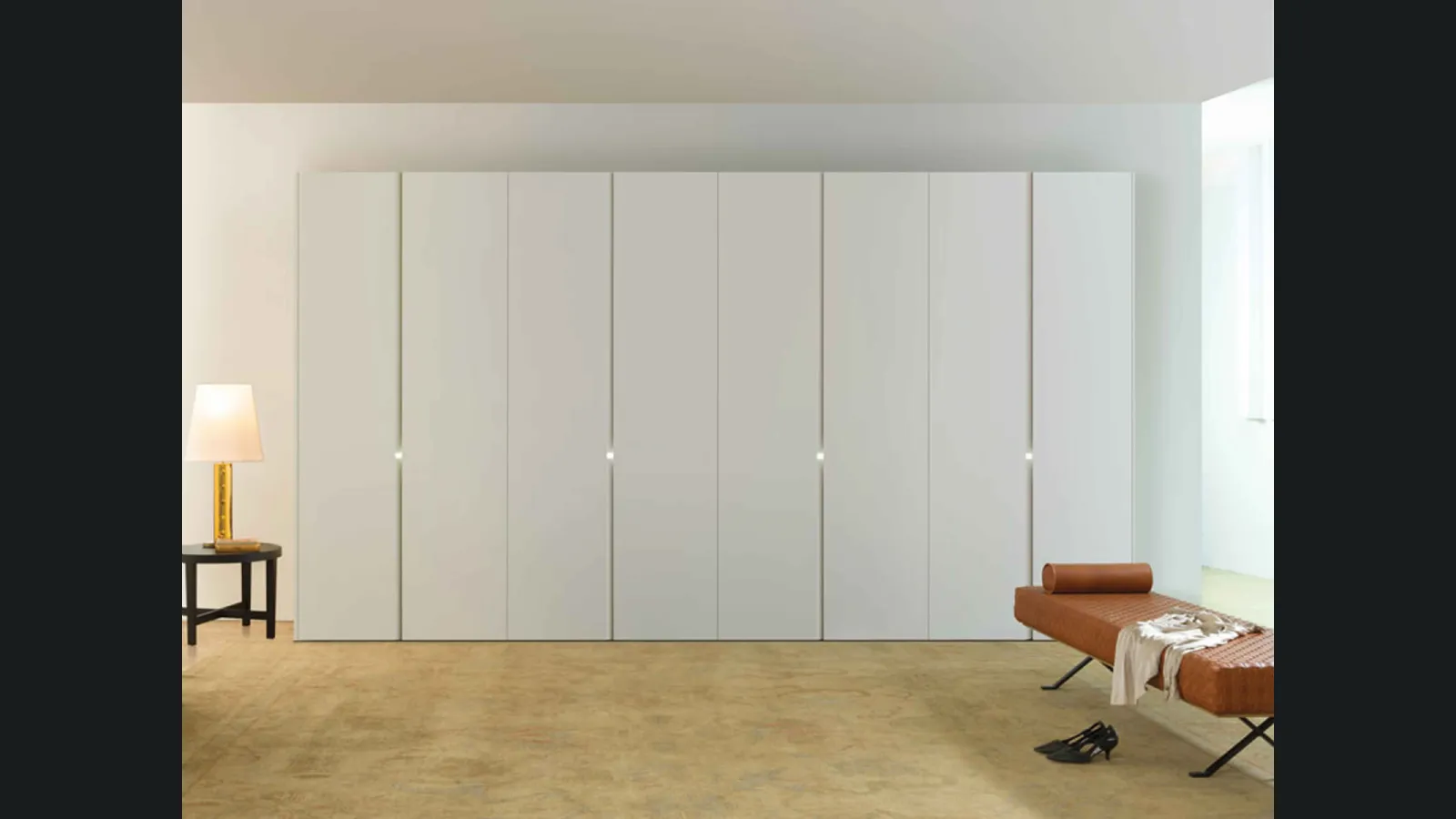 Armadio con ante battenti Bianco di Estel