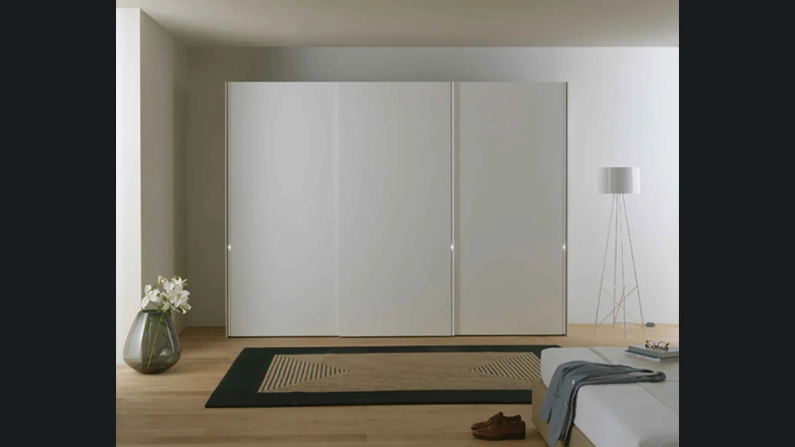 Armadio con ante scorrevoli Bianco di Estel