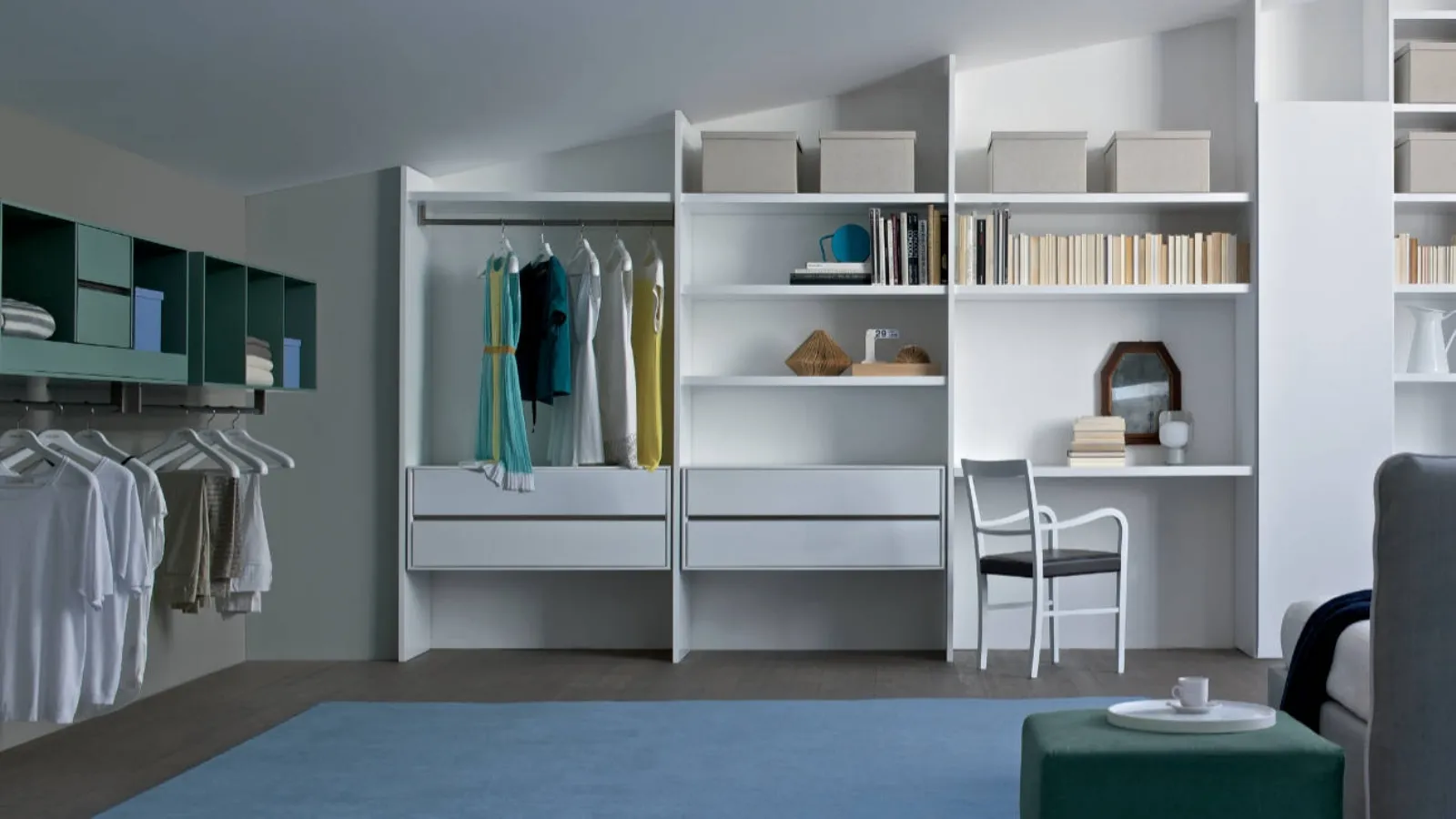 Cabina Armadio componibile Habitat in laccato opaco di Estel