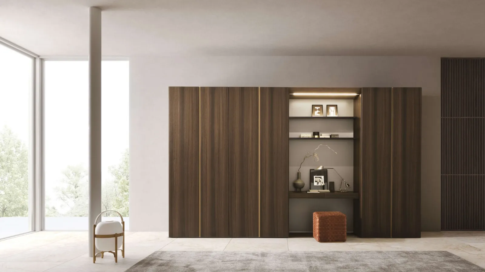 Armadio con ante battenti Sketch in Rovere di Presotto