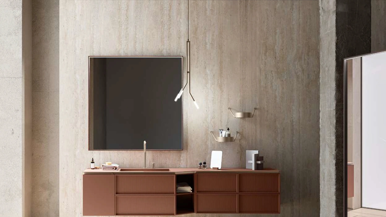 Mobile da Bagno sospeso Des Evolution 02 di Cerasa