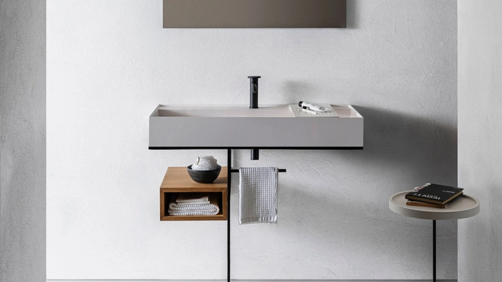 Mobile da Bagno Element 104 con vano a giorno in Rovere di Pirovano Bagni