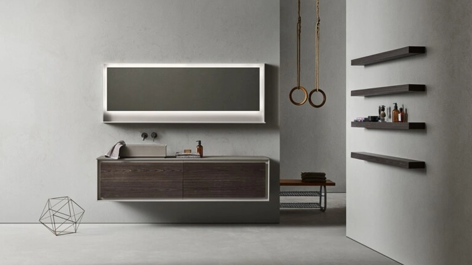 Mobile da Bagno Frame 103 in Rovere PX di Pirovano Bagni