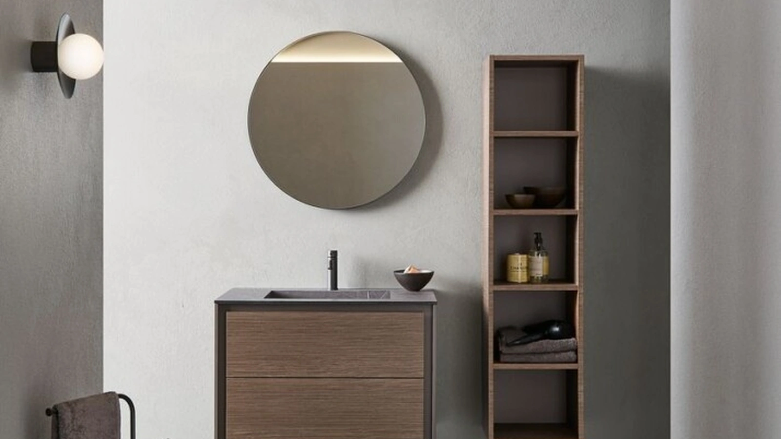 Mobile da Bagno Frame 104 in Noce PX di Pirovano Bagni