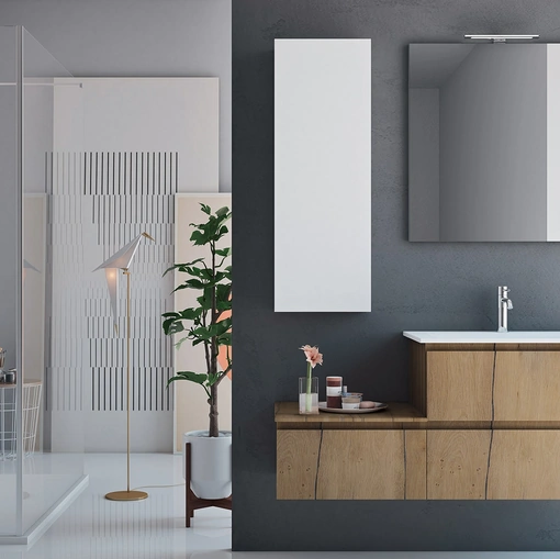 Mobile da Bagno sospeso in legno Linea LN34 di Arteba