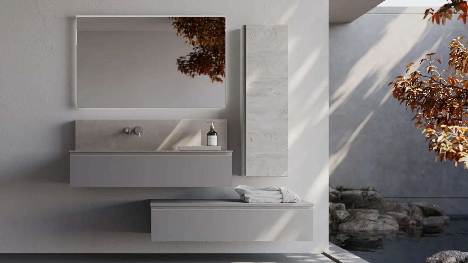 Mobile da Bagno sospeso New Smart NS08 di Arteba