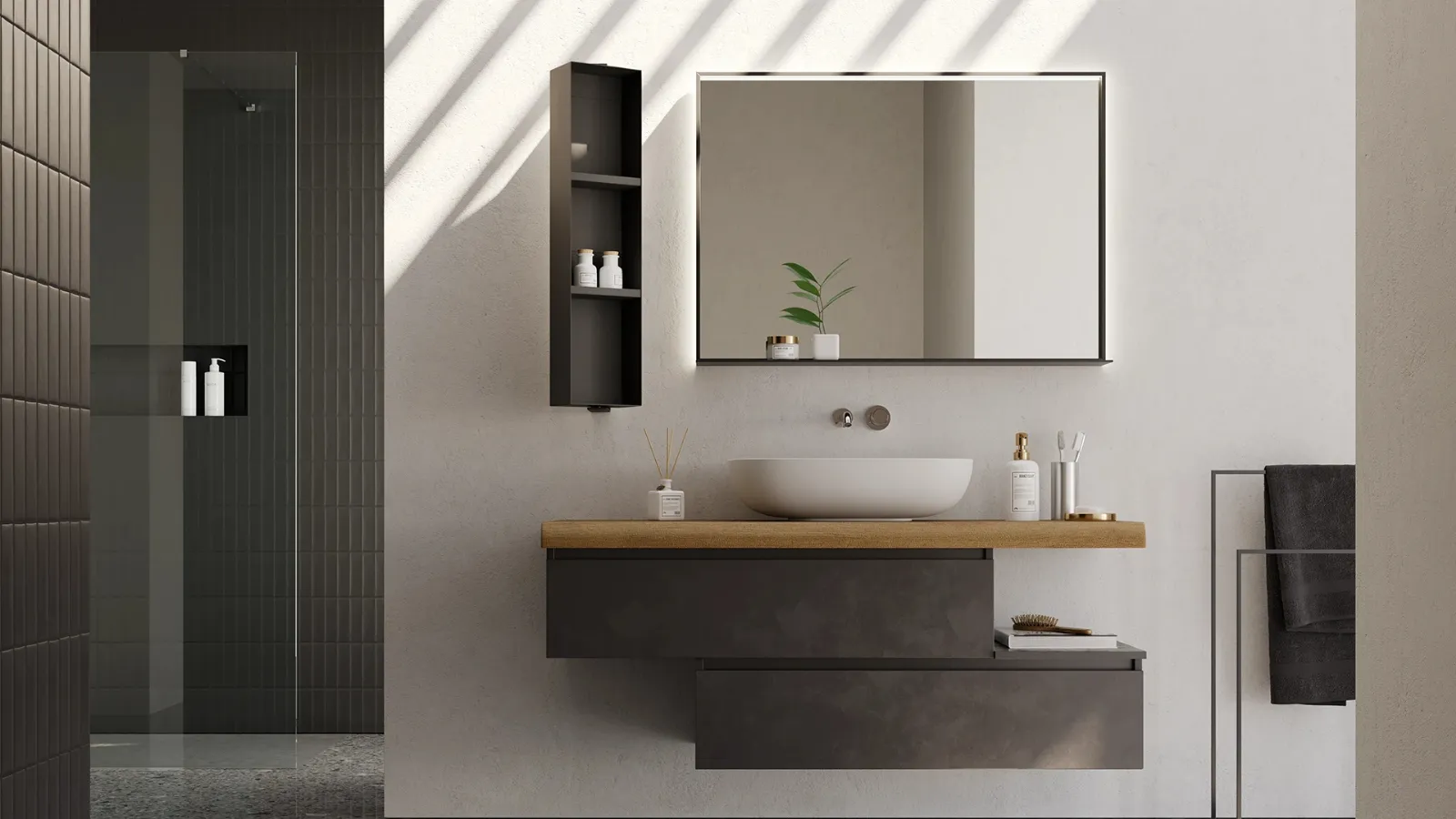 Mobile da Bagno sospeso New Smart NS10 di Arteba