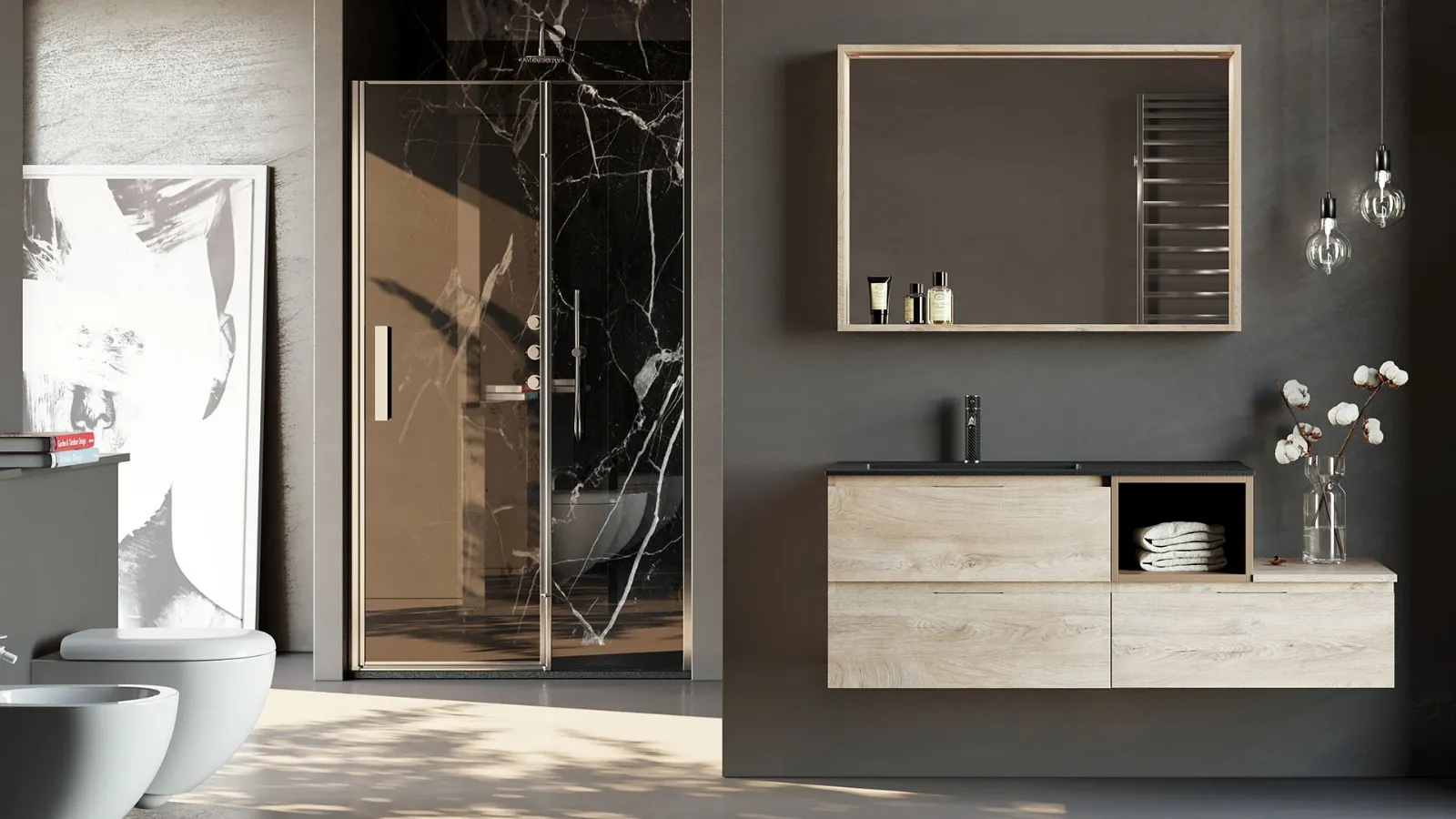 Mobile da Bagno sospeso New Smart NS19 di Arteba