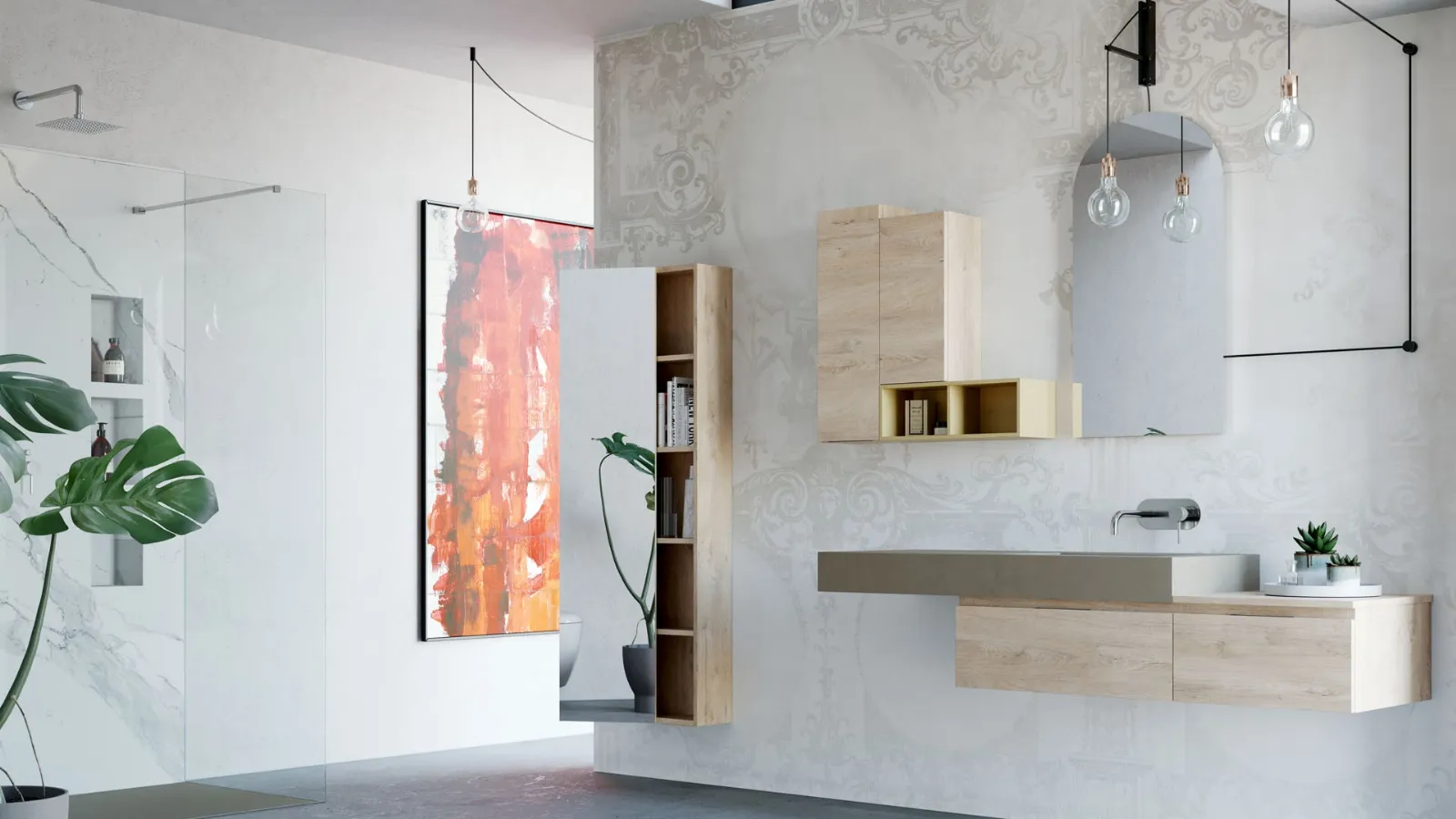 Mobile da Bagno sospeso New Smart NS24 di Arteba