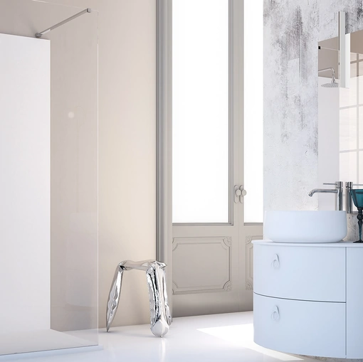 Mobile da bagno sospeso in laccato bianco Onda ON11 di Arteba