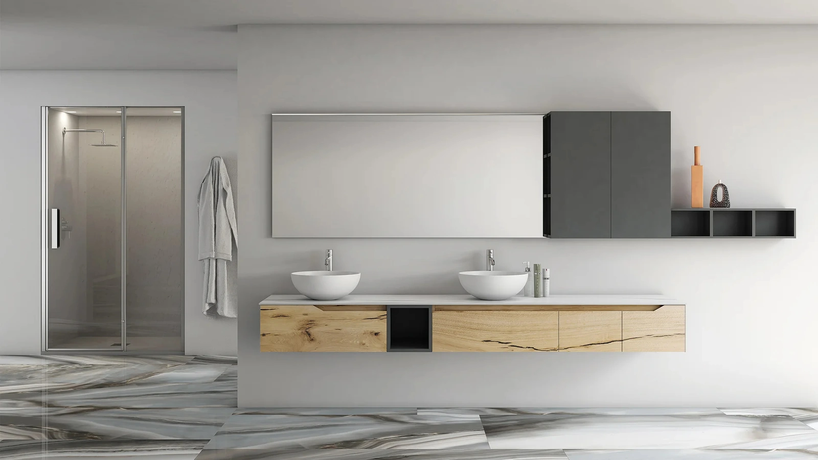 Mobile da Bagno sospeso Rustech RT23 di Arteba