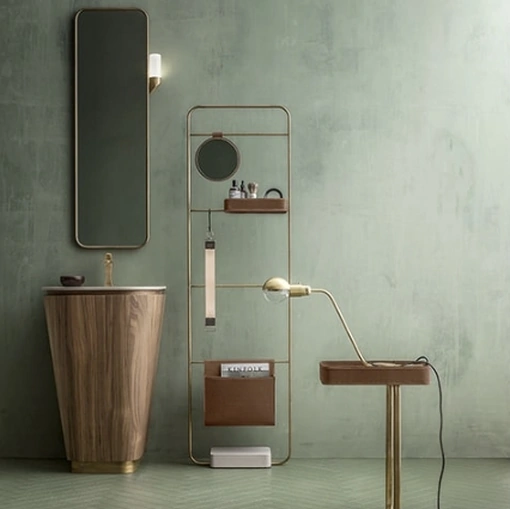 Mobile da Bagno a terra Suede 01 di Cerasa