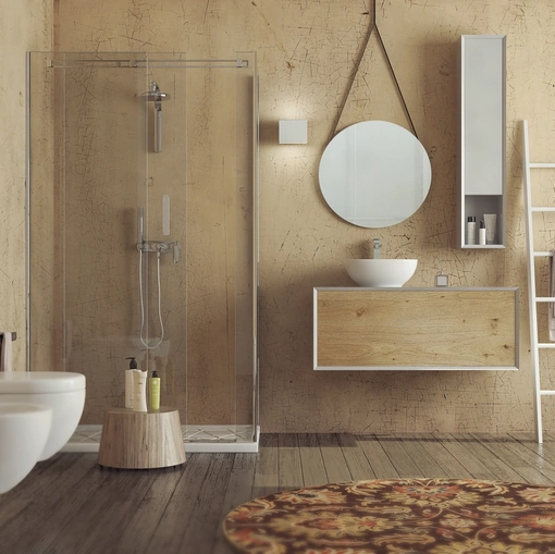 Mobile da bagno sospeso in legno SuperNatural SN08 di Arteba