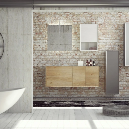 Mobile da bagno sospeso in legno SuperNatural SN05 di Arteba