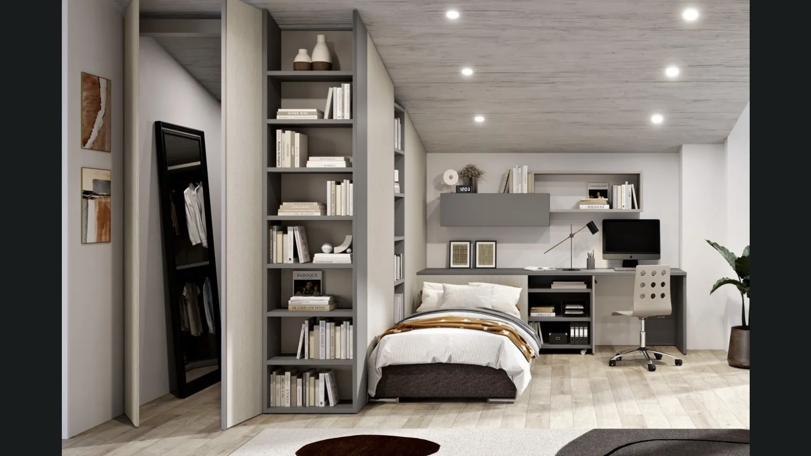 Cameretta su misura 104 di Ferrimobili