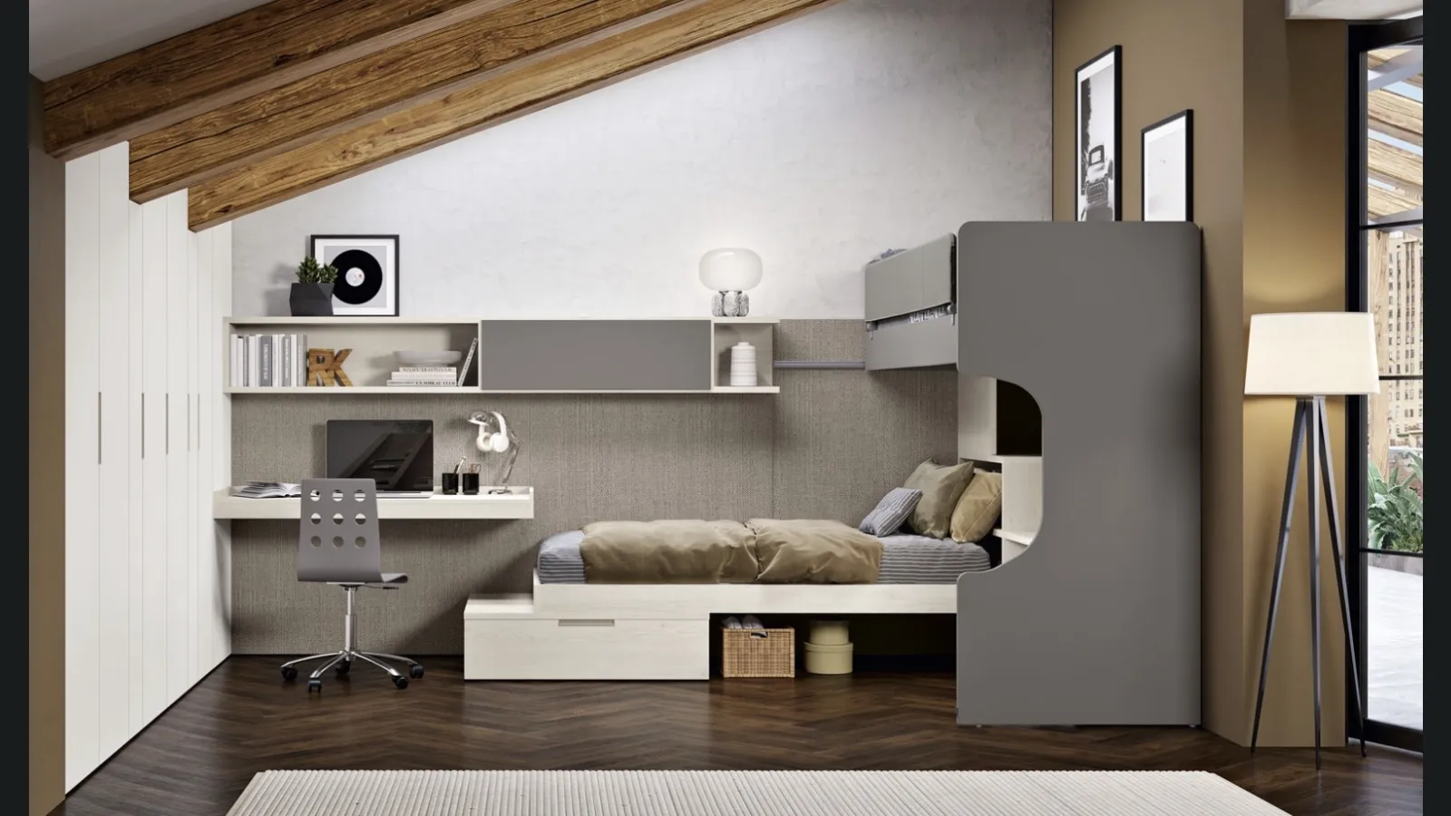 Cameretta 112 con letti a castello di Ferrimobili