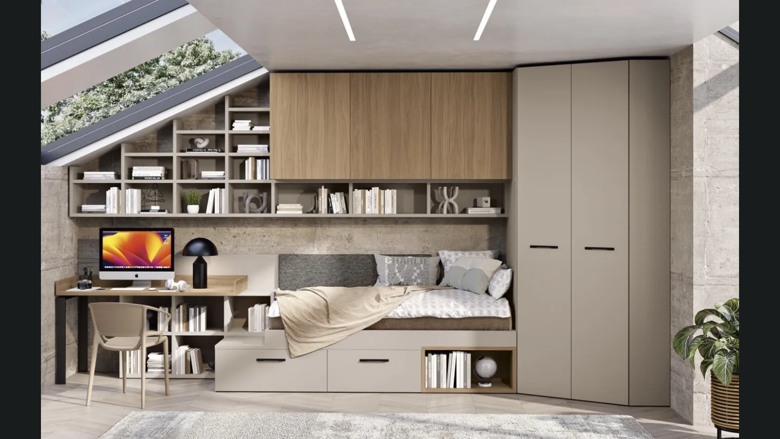 Cameretta 117 su misura di Ferrimobili