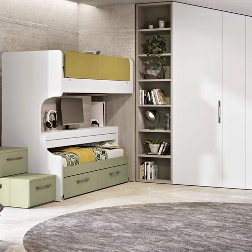 Cameretta 137 con letto scorrevole di Ferrimobili